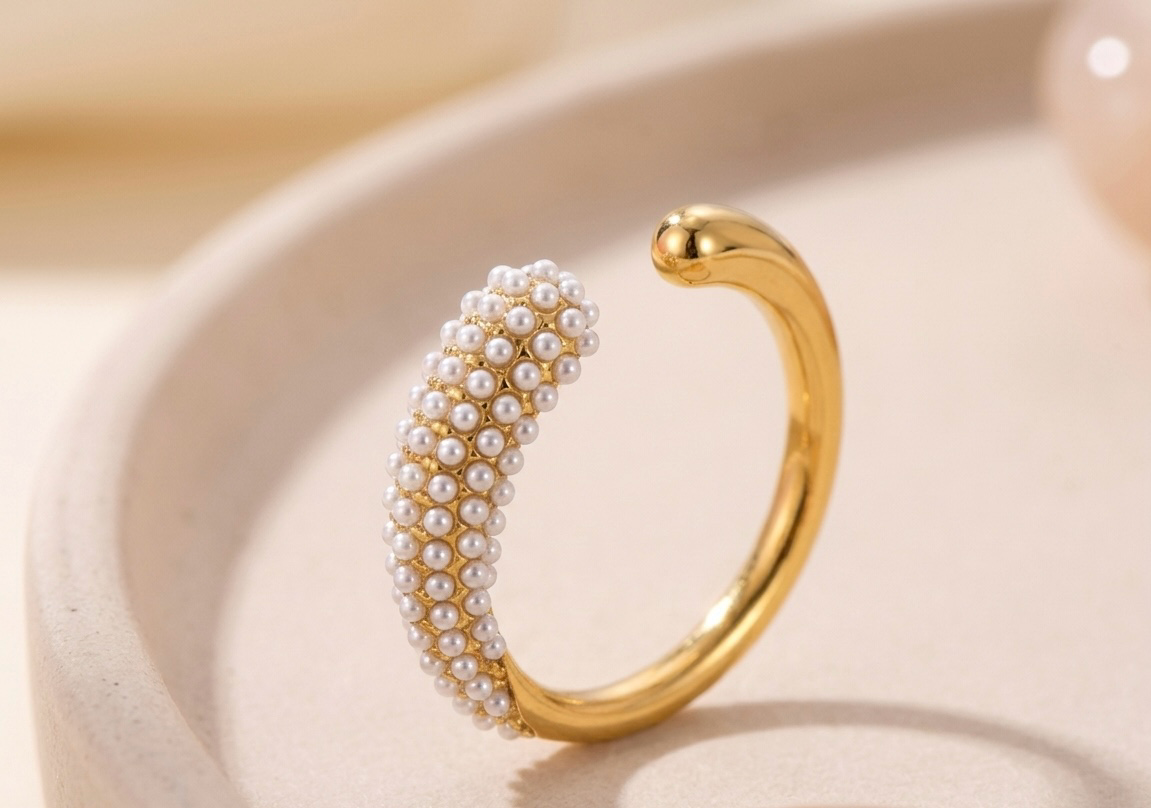 Pearl Open Ring